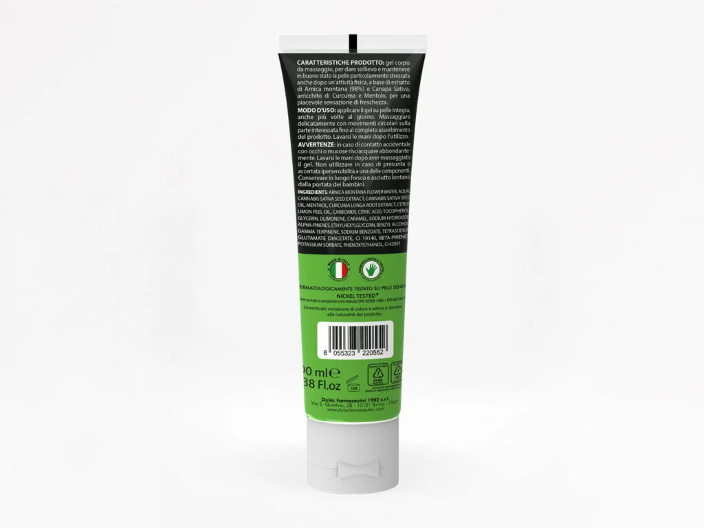 retro tubo arnica hemp dulac 100 ml