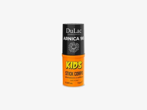 Arnica 98 Kids Stick 15 ml – Idratazione e Sollievo DuLac — confezione fronte