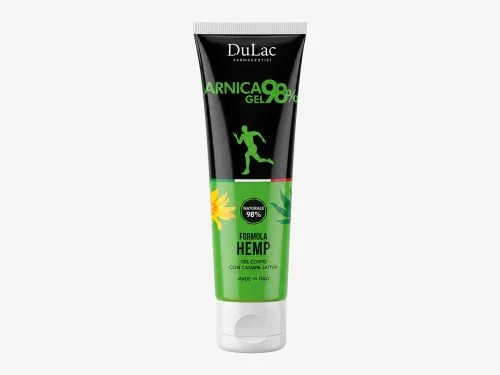 Arnica Gel Formula Hemp 100ml con Canapa Sativa DuLac — confezione fronte