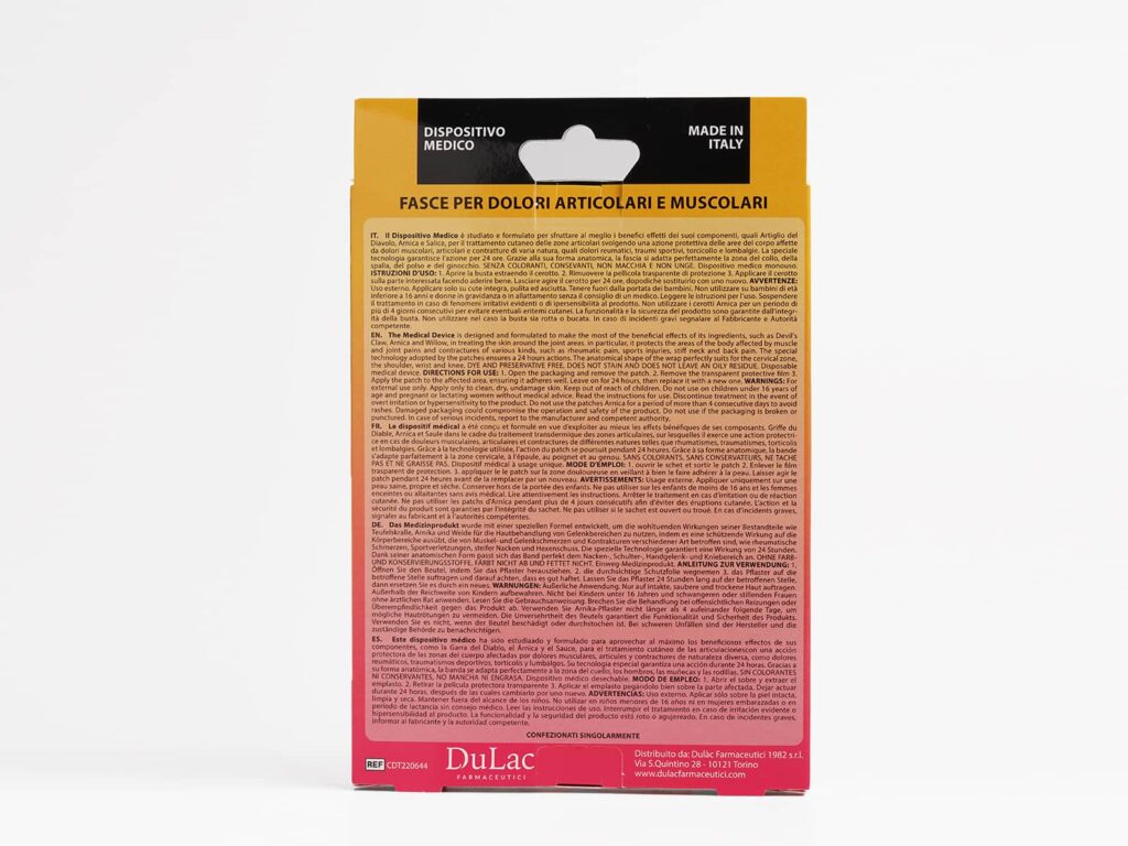 dulac retro pack cerotti cervicale arnica x3