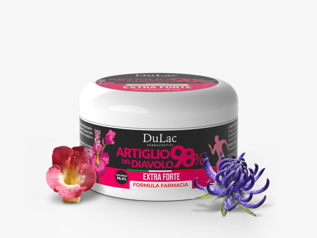 vaso con ingredienti artiglio del diavolo gel 300ml