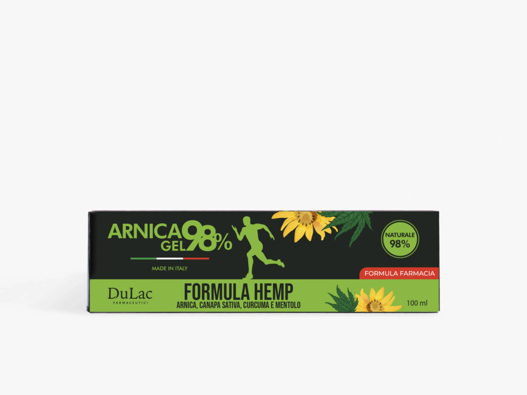 astuccio arnica gel formula hemp 100 ml