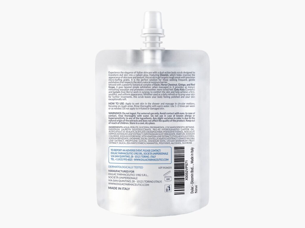 back diosmin body scrub dulac